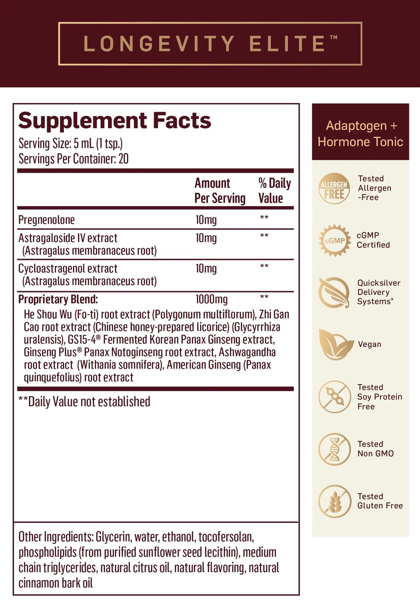 LongevityElite_SuppFacts