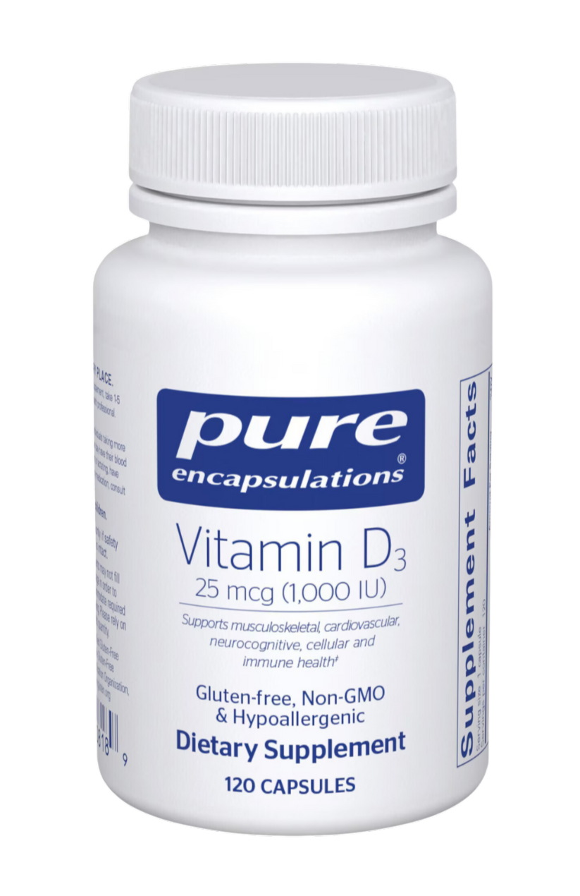 PURE Vitamin D3 1,000 i.u. 120's