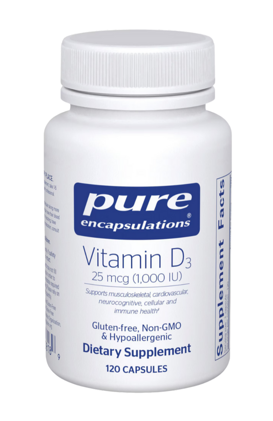 PURE Vitamin D3 1,000 i.u. 120's