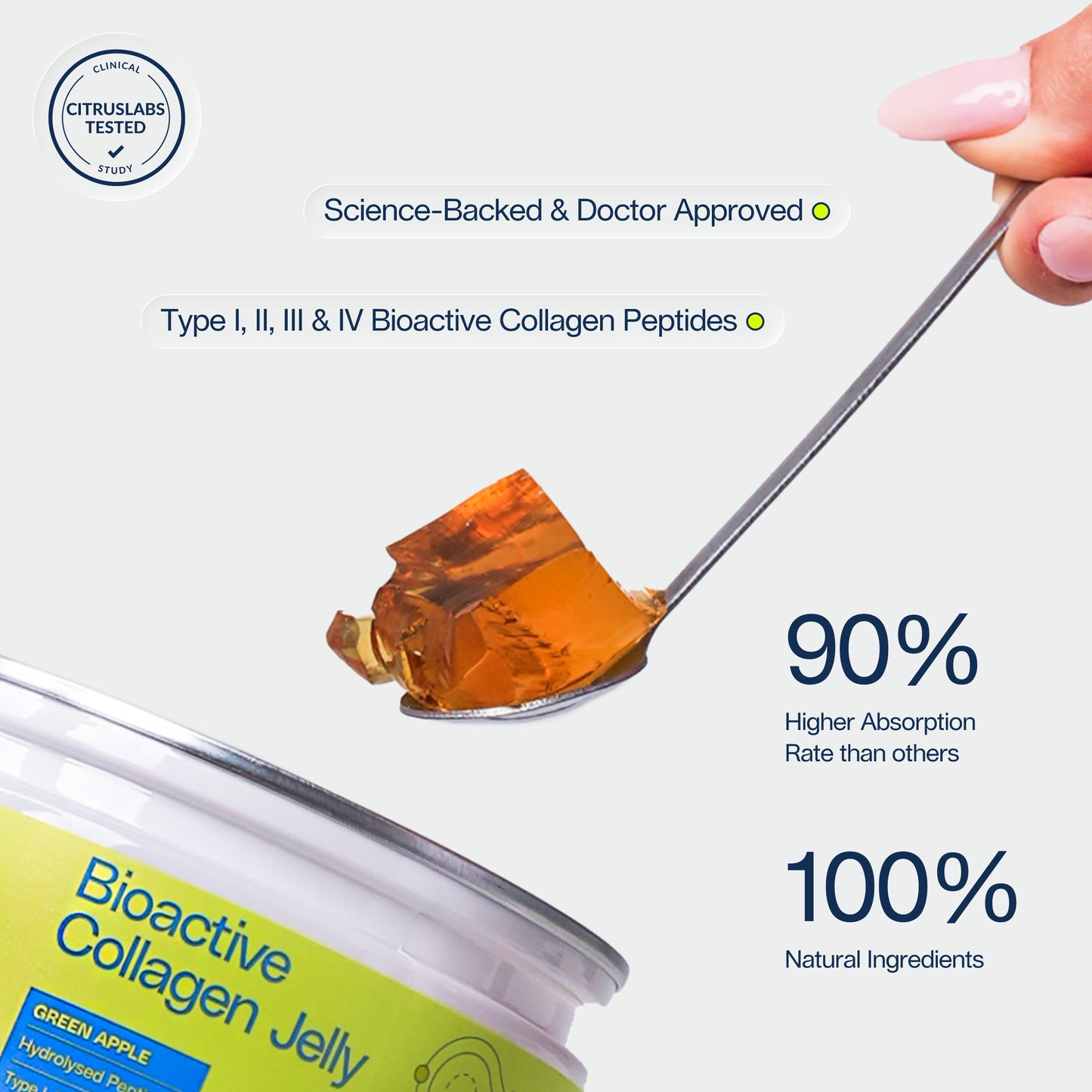 Bioactive Collagen Jelly Green Apple