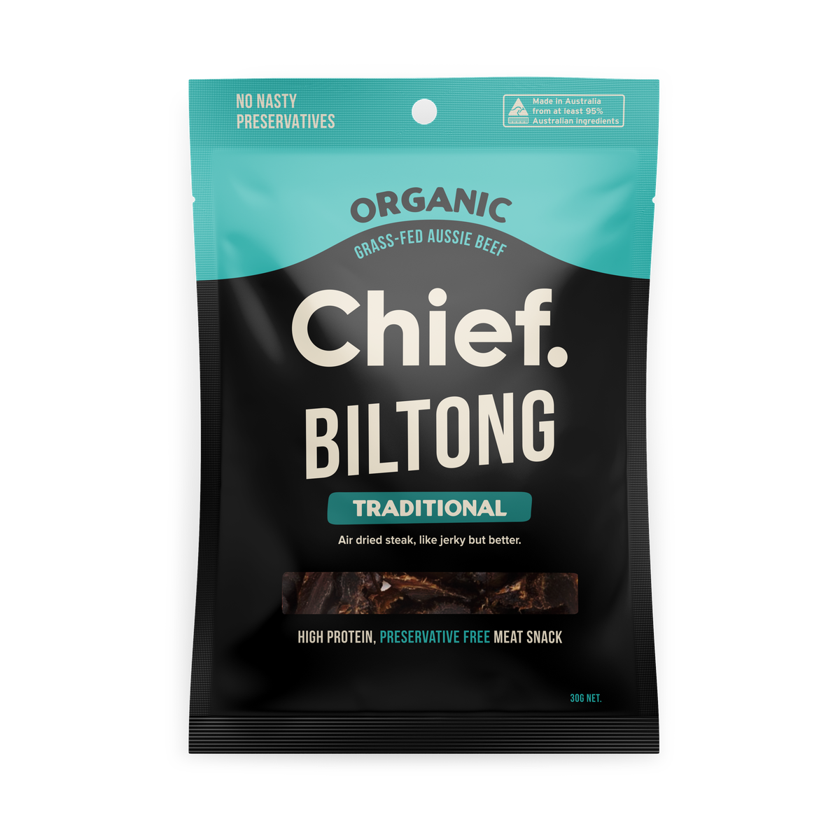 Chief. Traditional Biltong 30g Jireh Health
