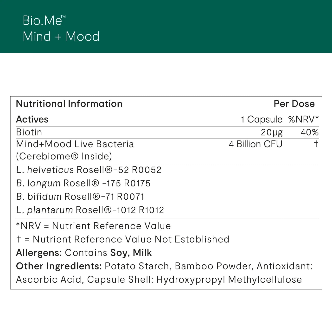 Bio.Me Mind + Mood Label