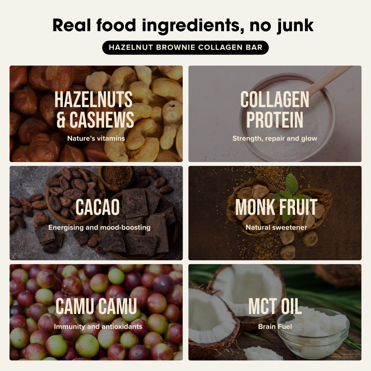 Chief. Collagen Bar Hazelnut Brownie 45g
