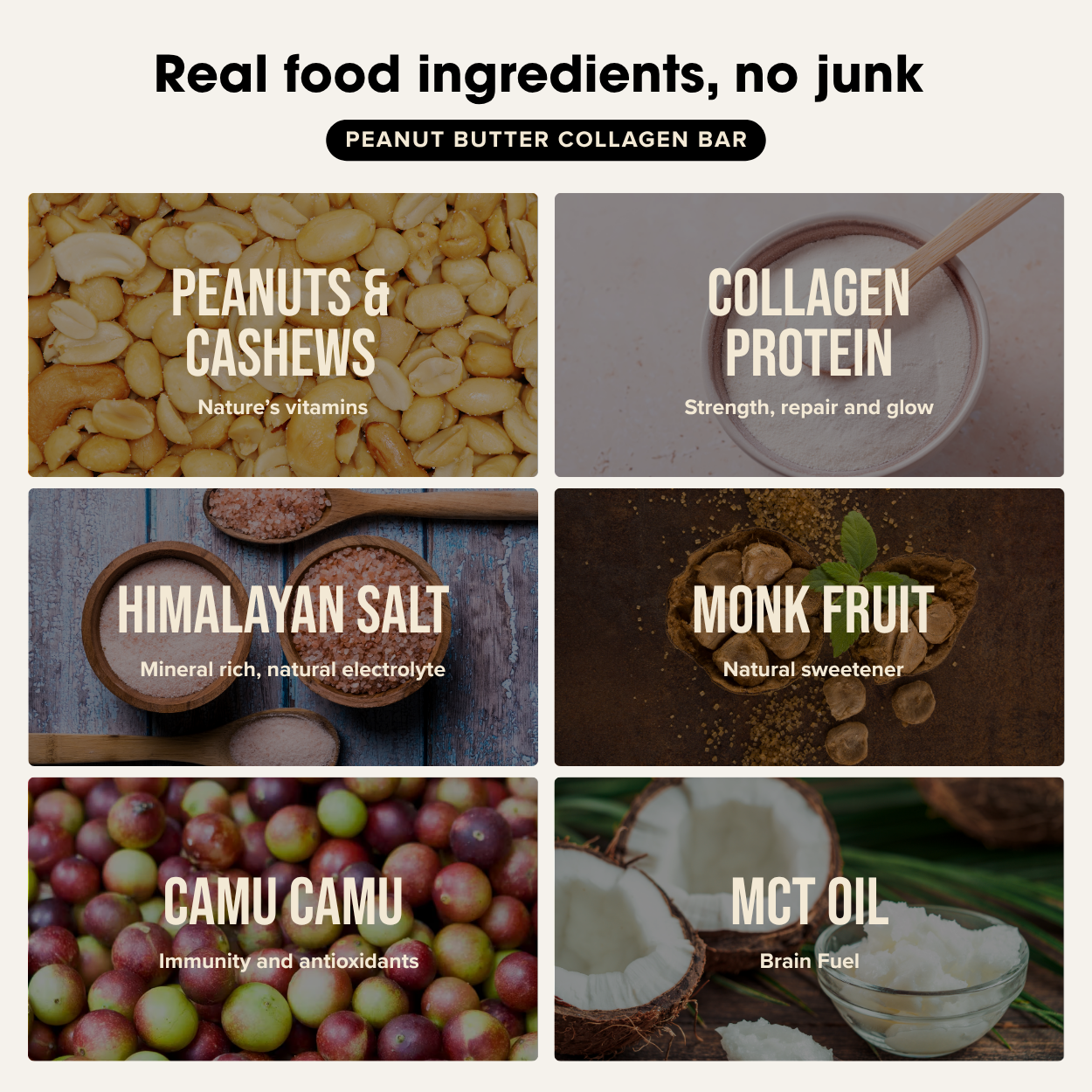 Chief. Collagen Bar Peanut Butter 45g