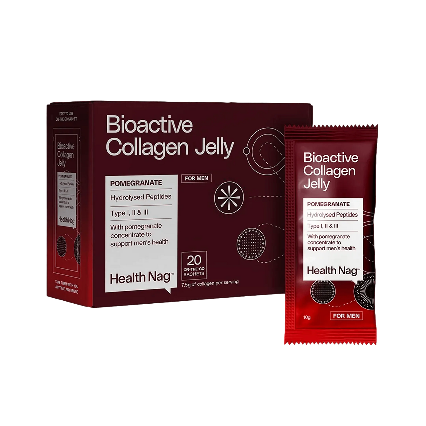 Bioactive Collagen Jelly Sachets – Pomegranate