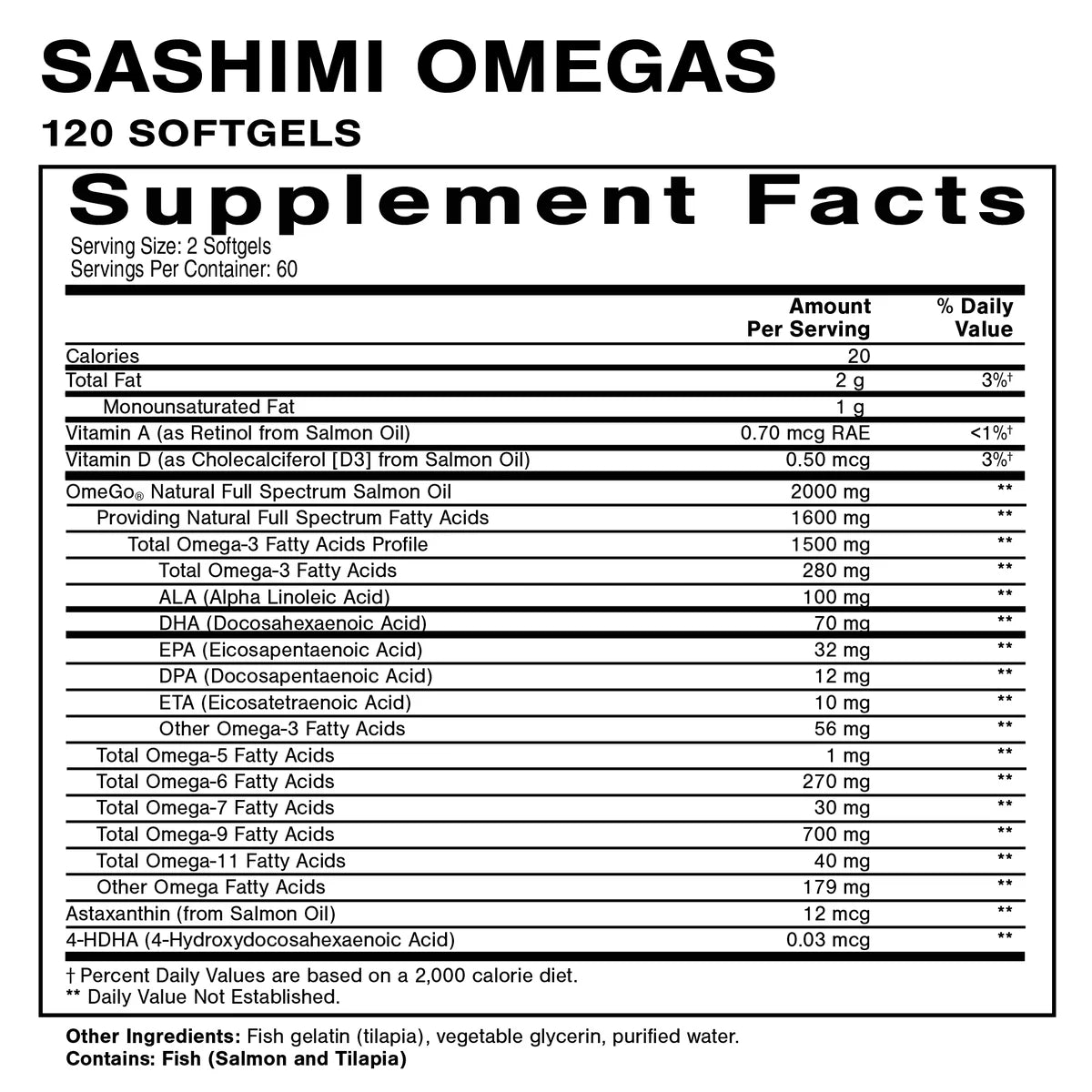Quicksilver Scientific Sashimi Omegas Bonasana Health